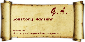 Gosztony Adrienn névjegykártya