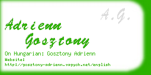 adrienn gosztony business card